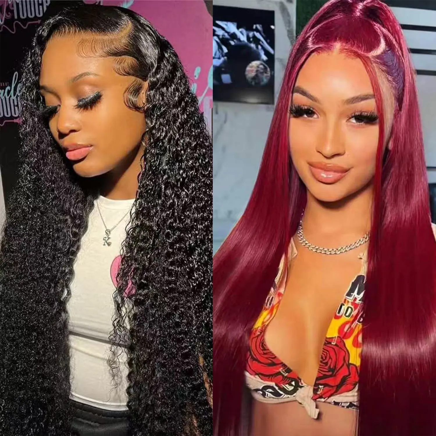 [Combo sale 26"&22"] buy 1 get 2 wig" 26 Inch 13x4 body wave honey blonde  Hair Lace Front Wigs +22Inch deep wave Human Hair Hair Pre Plucked HD Transparent Lace Frontal Human Hair Wigs 180% Density With Baby Hair