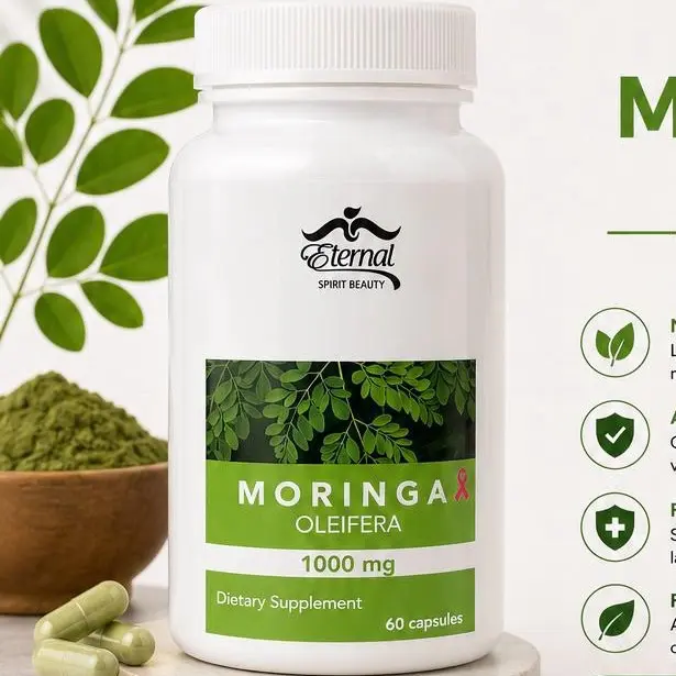 ETERNAL SPIRIT BEAUTY Moringa Natural Vitamin Supplement - 60 Capsules