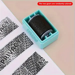 Privacy Protection Stamp Roller, Convenient Security Seal Tool, Durable Privacy Guard Design, Ideal for Secure Transactions & Confidentiality