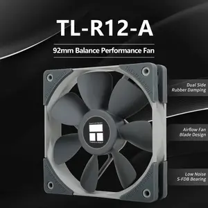 Thermalright Tl-R12a/tl-R12b/tl-R12w Cpu Fan, 120mm Silent Cooling Fan, 4pin Pwm, 1500 Rpm, Desktop PC Cooler, Plastic Enclosure