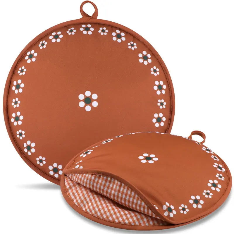 2 Pcs Tortilla Warmer Pouch for Family Meals Microwavable Insulated Cloth with Mexican Pattern Keeps Tortillas Tacos Warm for Taco Night Daily Home Cooking Game Day Party