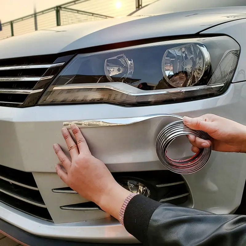 Add a Stylish Shine to Your Car Windows with Silver Plated Chrome Strips Vehicle Exterior Decoration Cool Car Decoration Automotive Decoration Car Accessories