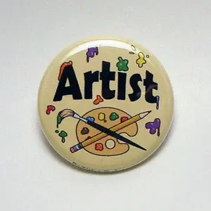 Artist Pinback Button Cute Gift for Painters, Sculptors