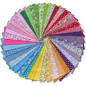 42PCS Cotton Bundles, 10"x10" Cotton Patchwork Squares Floral Patterns Printed Arts Craft DIY Cloths for Sewing Quilting Decoration, Scrapbooking, (25x25 cm - 42PCS)