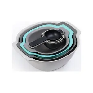 8pcs Bowl Set Plastic with Wheat Fiber