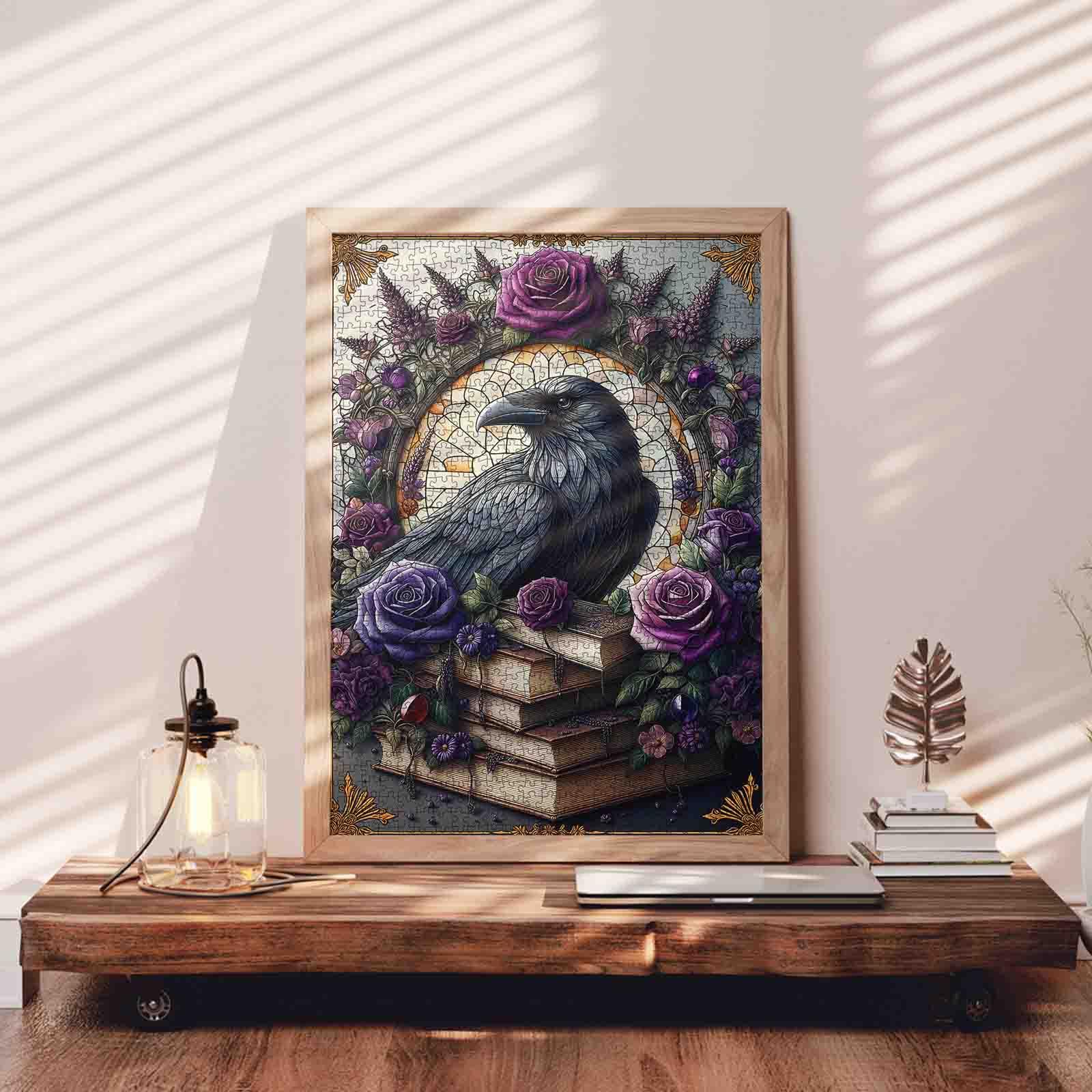 Tucocoo Gothic Halloween Cottage 1000 Pieces Jigsaw Puzzle Enchanted Witch House Autumn Pumpkin Garden Black Cat Fantasy Art for Adults, Family Game Night, Stress Relief, Relaxation, Brain Challenge, Wall Decor Gift for Women Seniors, 27.5x20inch(70x50cm)