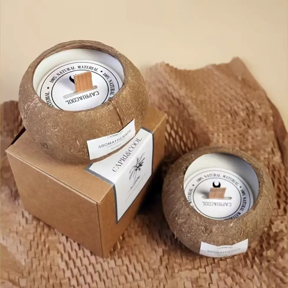 Creamy Coconut Scent Candle, Cozy Indoor Aromatherapy Home Decor Gift