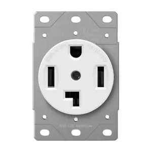 Enerlites Industrial Grade Flush Mount Receptacle NEMA 14-30R
