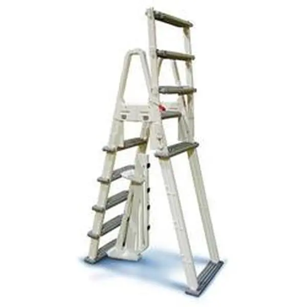 Confer Plastics 7000X Heavy Duty Aframe Ladder, Beige & Grey