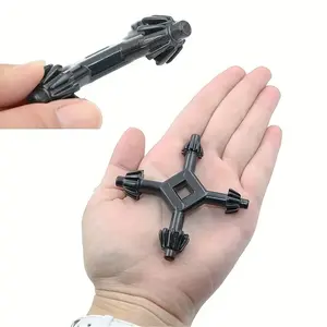 Two-In-One Drill Chuck Key Wrench, Quick Release Ratchet Wrench, Dual-End Use, Hardened Steel, Tool for Mechanics & DIY Projects