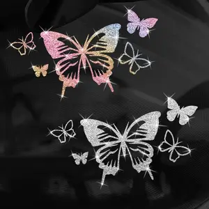 Colorful Butterfly Combination Car Stickers Are Waterproof and Sun-protected  Suitable for Car Bumpers  Triangular Windows  Windshields  SUV Motorcycles  Laptops  Creative Decorative Decals  Body Scratches  Cover Good Things