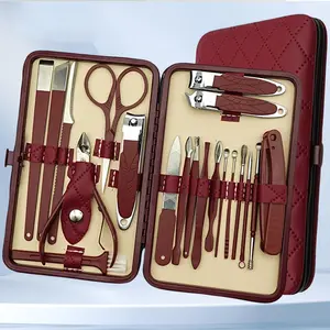 Stainless Steel Nail Clipper Set with Storage Case, Portable Manicure & Pedicure Tool, Professional Nail Tools for Home & Travel