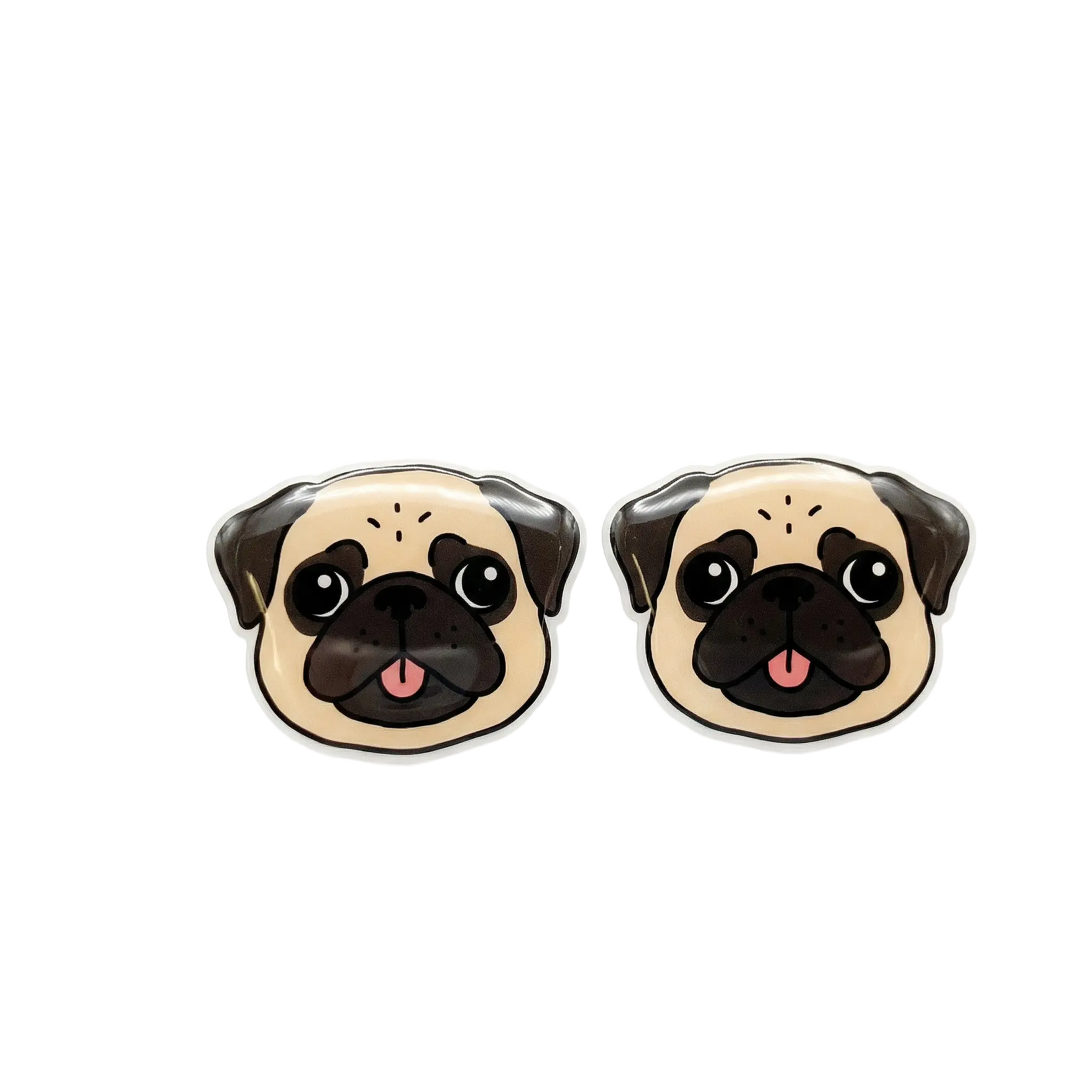 Pug Fawn Stud Earrings