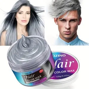 Rozino 120g Disposable Gray Hair Color Wax - Washable Temporary Styling Wax for Quick Application & Unique Cool Hair Colors - Natural Waxes & Conditioning Agents for Gentle Care