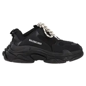 Pre-owned Balenciaga Balenciaga Triple S Sneakers in Black Polyester by Rebag