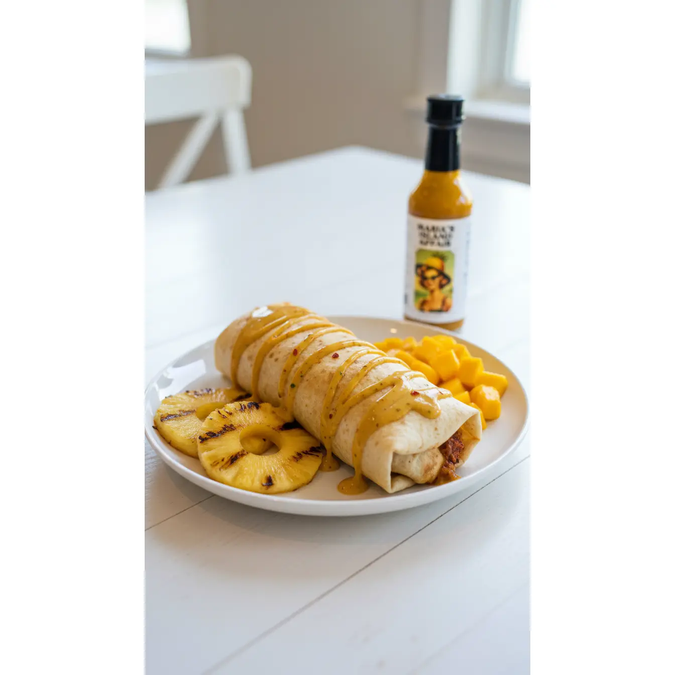 Island Affair - Tropical Pineapple Hot Sauce | Caribbean Habanero Sauce with Lime | Artisan Craft