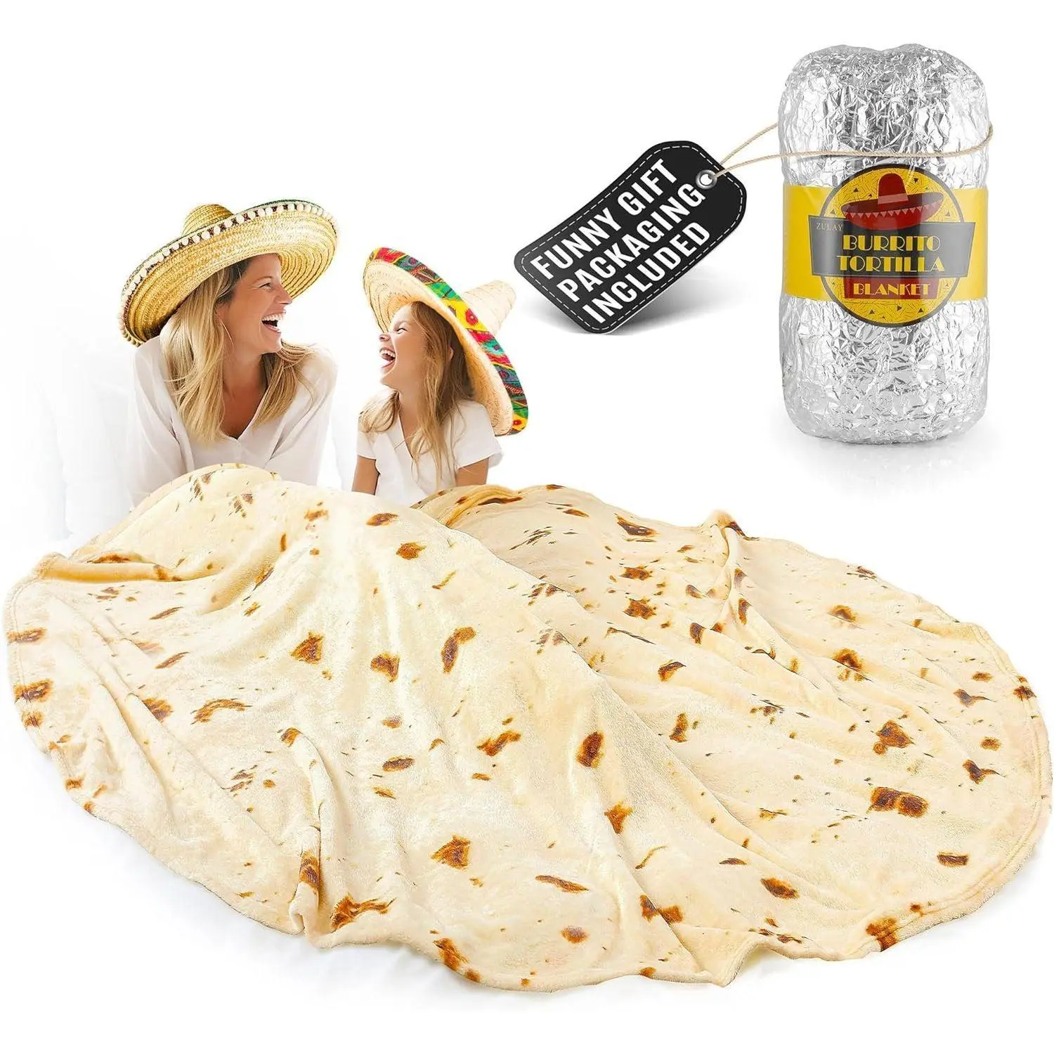 71 inches -  Burrito Tortilla Tinfoil Packaging