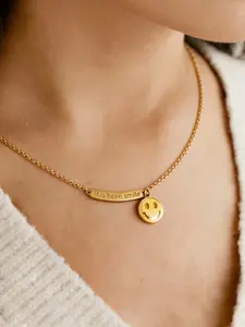 Sibling Necklace, Smile Heart Pendant, Titanium Steel, Unique Jewelry, Non-Tarnish, Hypoallergenic, Perfect Gift, All Seasons