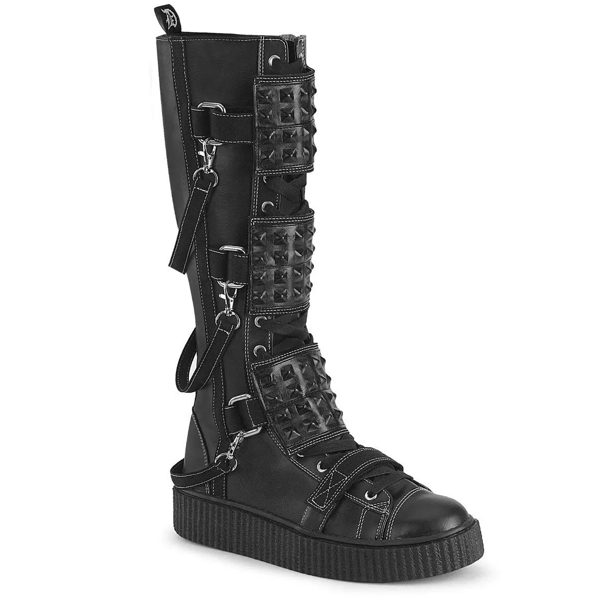 Demonia Men's Sneeker-410 Black Vegan Leather-Canvas Sneakers Demonia Men's Sneeker-410 Black Vegan Leather-Canvas Sneakers