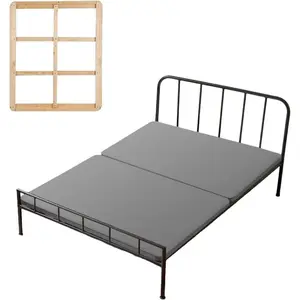 VEVOR Bunkie Board Full Size, 51x 71 Foldable Box Spring, 0.4 Thicker Wooden Bed Boards for Under Mattress, Bed Slats with No Assembly Required, Easy - to - use Bed Support BoardVEVOR Super Brand Day