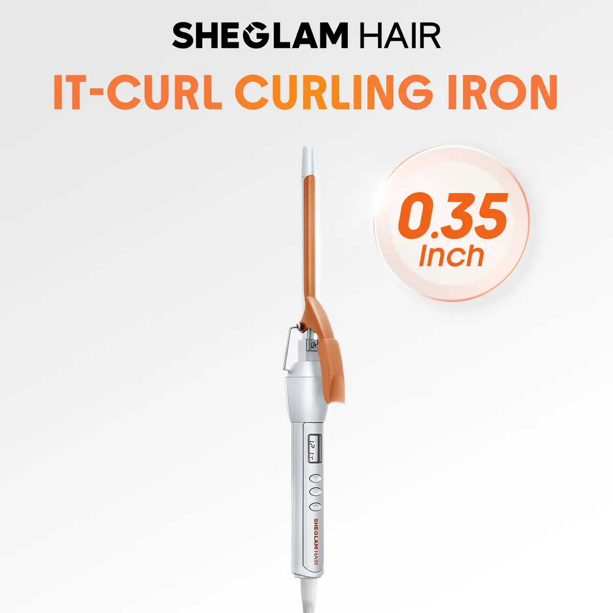 SHEGLAM HAIR It-Curl Curling Iron | Hair Curler | 3/8"inch & 1.25"inch | 5 Temp Settings | LED Display | Anti-Stuck Hair Design |  Less Damage | All Hair Types#curling irons  #curling iron #hair curler