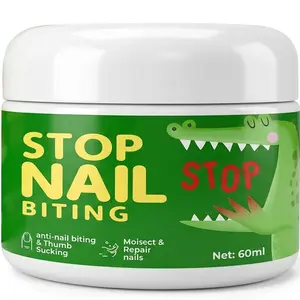 Bitter Taste Nail Care Polish, Plant-Based Gentle Liquid for Kids & Adults to Discourage Nail Biting & Thumb Sucking Habits