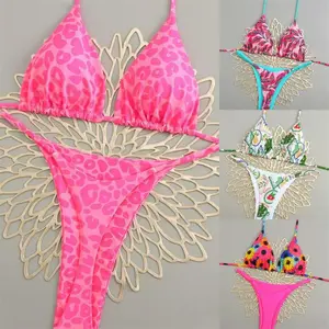 Women's Sexy Crochet Bikini Set - Beach & Pool Party Swimwear with Handmade Knit Design & Adjustable Straps, Stretchy & Quick-Dry Fabric for Comfort & Style