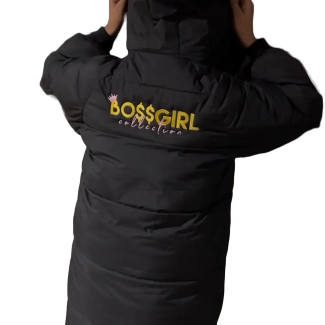 Black Boss Girl Trench Coat