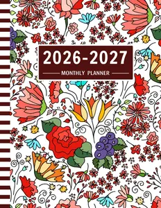 2026-2027 Monthly Planner 2 Year Schedule Organizer January 2026 through December 2027 Large Print 8.5x11