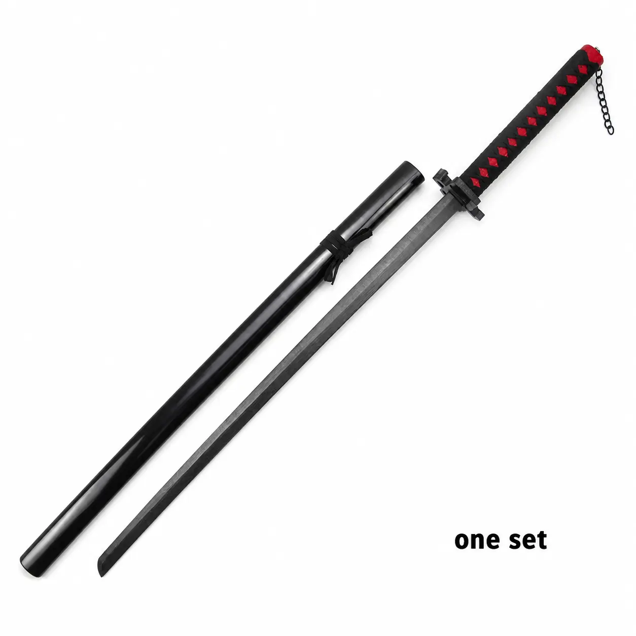 Long‑Shaped Decorative Display Ornament, Red‑Black Wrapped Grip Decor Prop, Photo‑shoot Accessory, Home Wall Decor & Hobby Collectible Gift