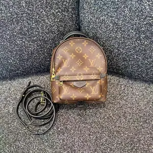 Pre-owned Louis Vuitton Mini Palm Springs Monogram Backpack with Extra Crossbody Strap