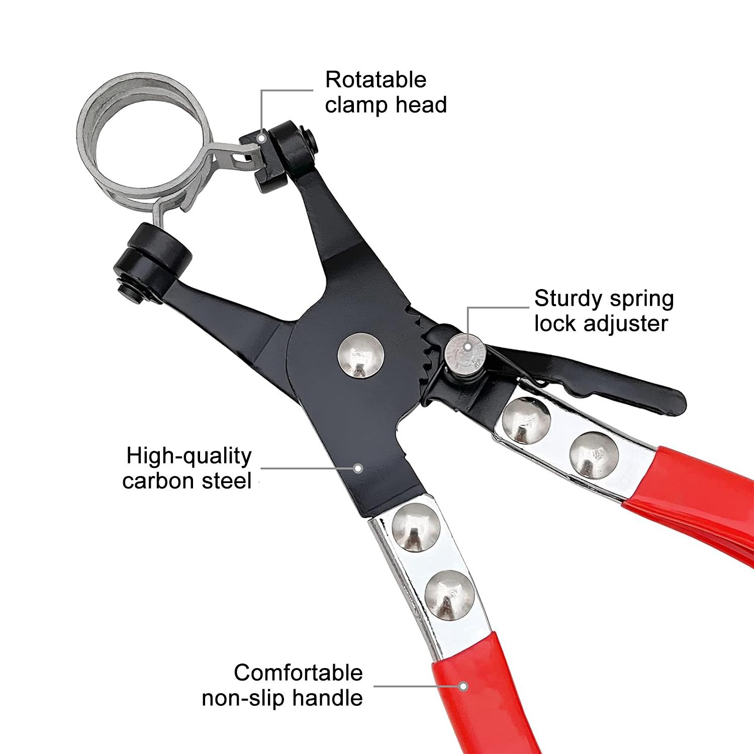 Auto Repair Plier,Hose Clamp Pliers Heavy Duty Hose Clamp Tool with Locking Device and Non-Slip Handle Removal and Installation Tool for Ring-Type and Flat-Band Hose Clamps Auto Repair Plier,Hose Clamp Pliers Heavy Duty Hose Clamp Tool with Locking Device and Non-Slip Handle Removal and Installation Tool for Ring-Type and Flat-Band Hose Clamps