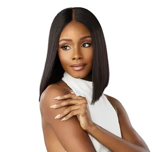 Sensationnel Virgin Remy Human Hair HD Lace Wig Pearlish 2X6 Classic Bob 12"