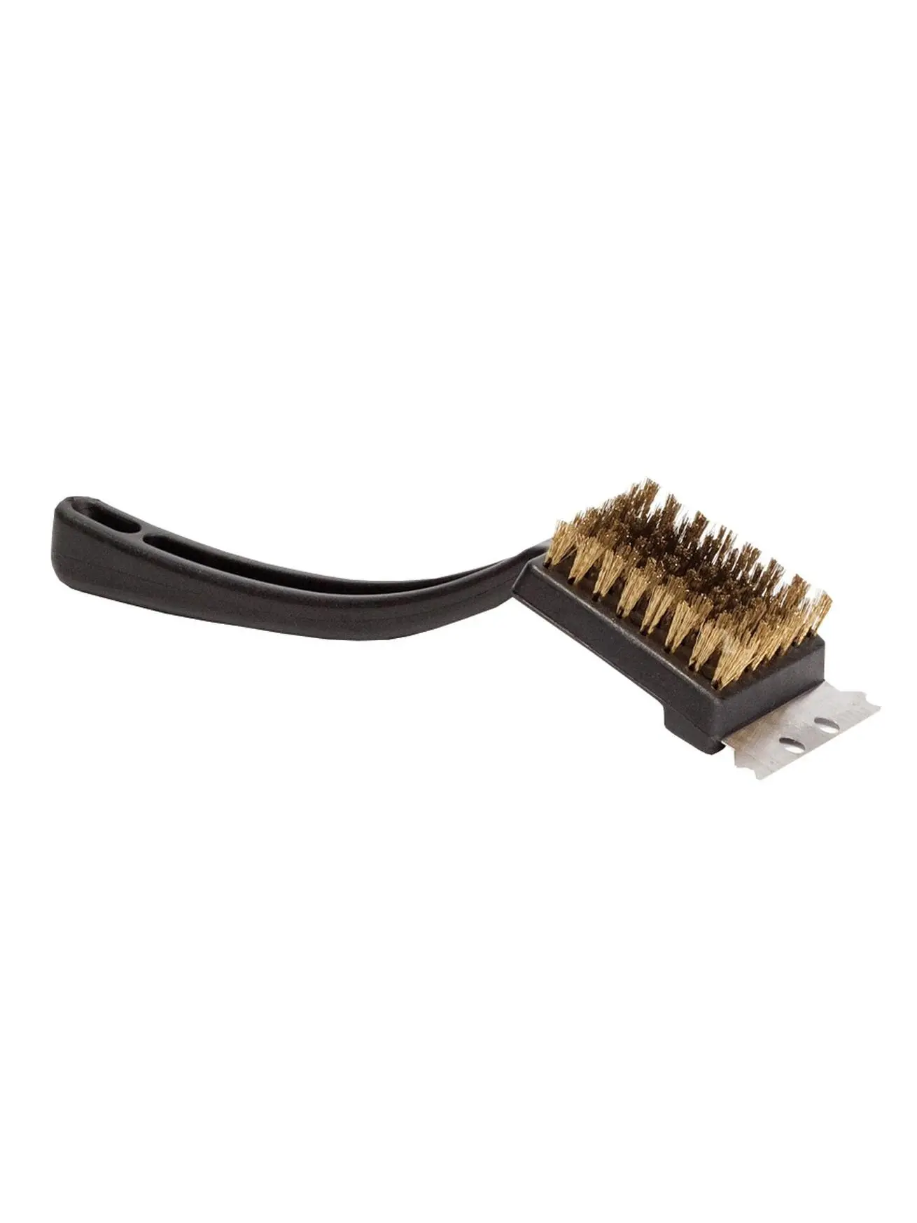 8.25 in. Steel Brush Scraper, Multi-Functional Barbecue Kitchen Utensil for Grilling