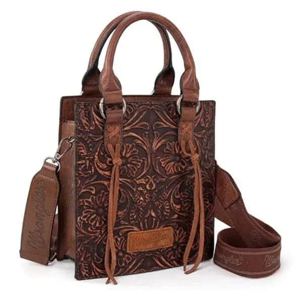 Wrangler Western Mini Top handle Embossed Carvings Shoulder Bag