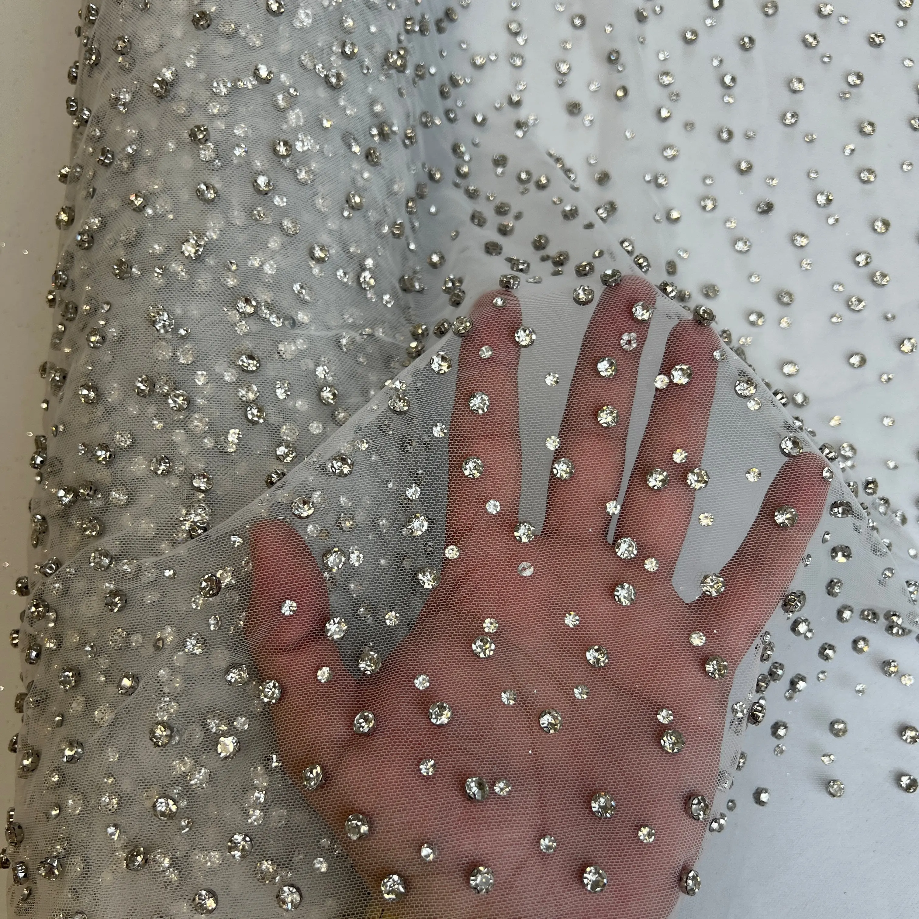 Luna Rhinestone Mesh