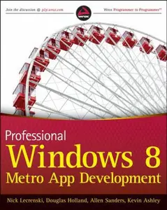 USED Book - Professional Windows 8 Programming: Application Development with C# and XAML by Nick Lecrenski (Paperback) - english