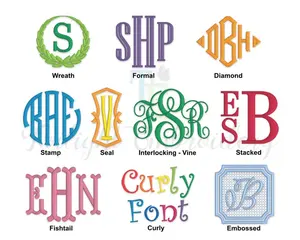 Embroidered Sweatshirt - Long Sleeve Basic Comfortable Fit with Custom Monogram Design for Everyday Wear