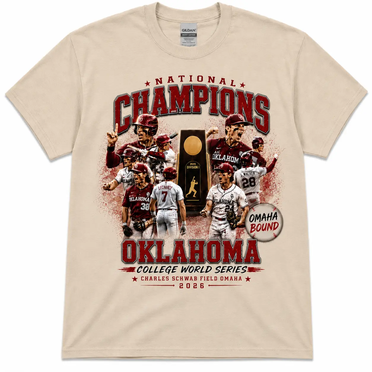 Oklahoma National Champions 2026 Baseball Shirt, College World Tee