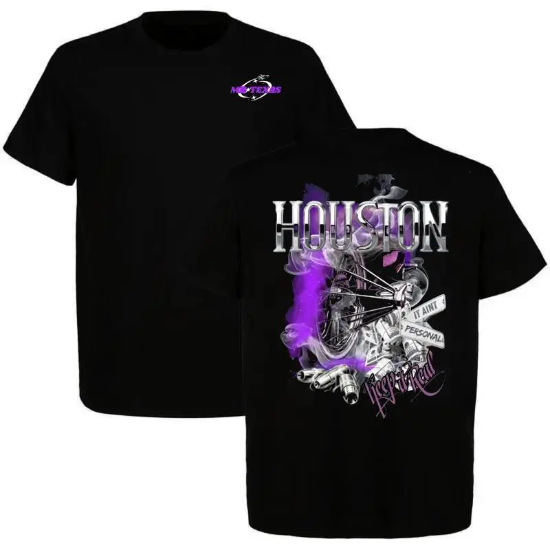 HOUSTON TX CULTURE SLAB T-Shirt Purple Smoke Graphic Tee, Streetwear Hip-Hop Southern Rap Style Muscle Car Streetwear Gift Car Enthusiast Gift For Men, Top Menswear