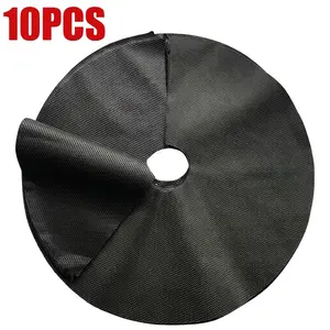 10-Pack Weed Barrier Cloth, High-Strength Breathable Polyester, Ideal for Gardens, Lawns, Flower Beds, Sidewalks, Durable Outdoor Use