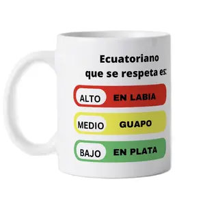 Ingredientes de un Ecuatoriano meme mug