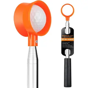 Golf Ball Retriever Telescopic for Water, 9Ft/12Ft/9.01Ft/16.3Ft/20Ft Stainless Steel Golf Ball Retriever, Professional Golf Ball Retriever