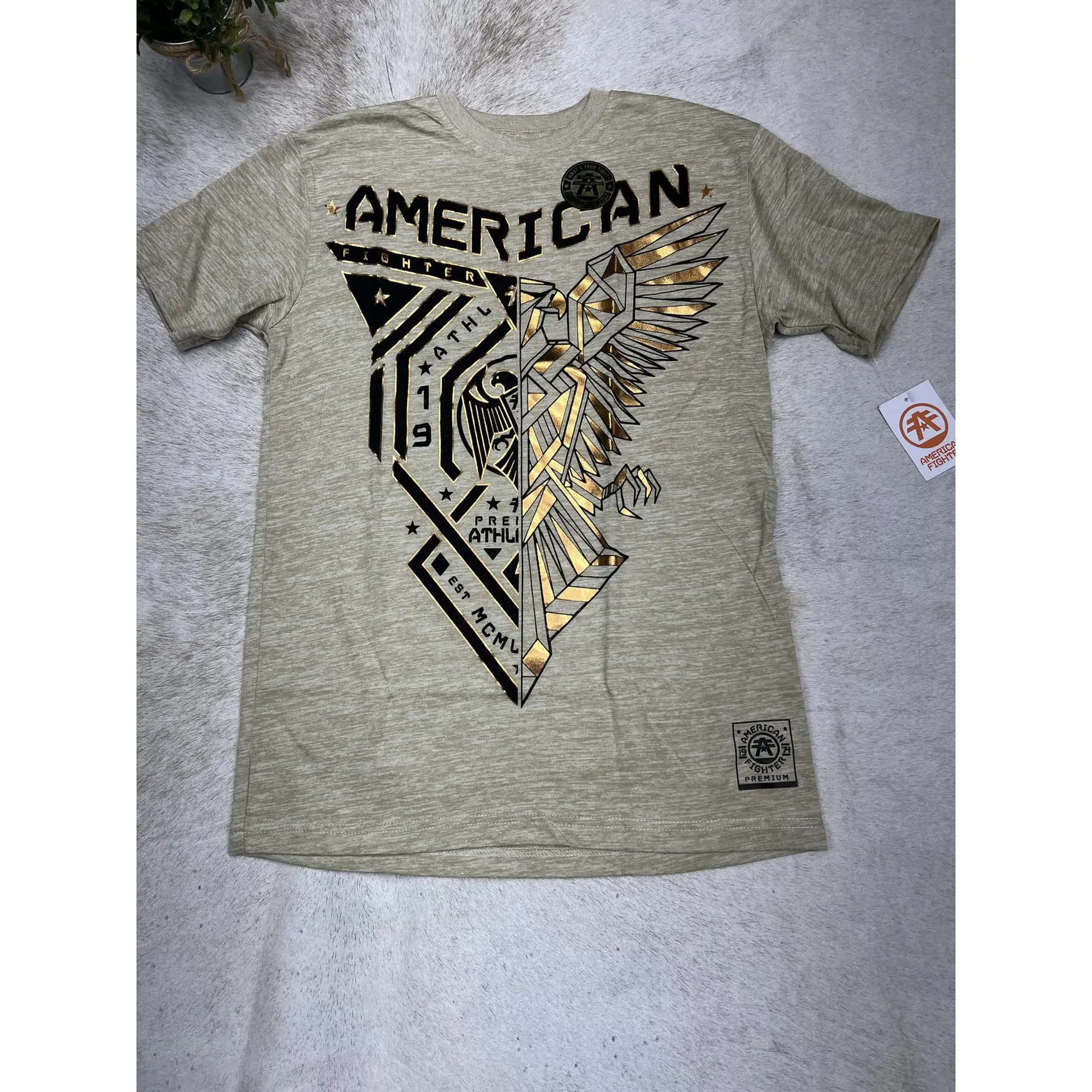 American Fighter Twill/Summer Sand Hayward Short Sleeve Tee