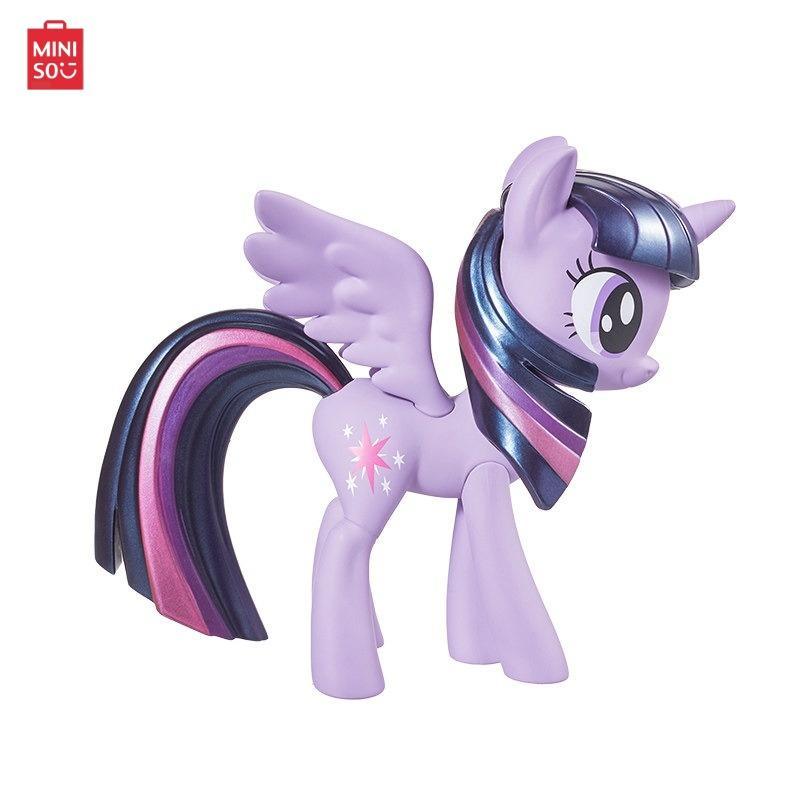 MINISO My Little Pony Series Blind Box Toy Adorable Collectible 3.5" Figures for Girls & Fans Perfect for Bedroom Decor Office Desk Display Surprise Play and Cute Gift Idea,Holiday Gift,Birthday Gift