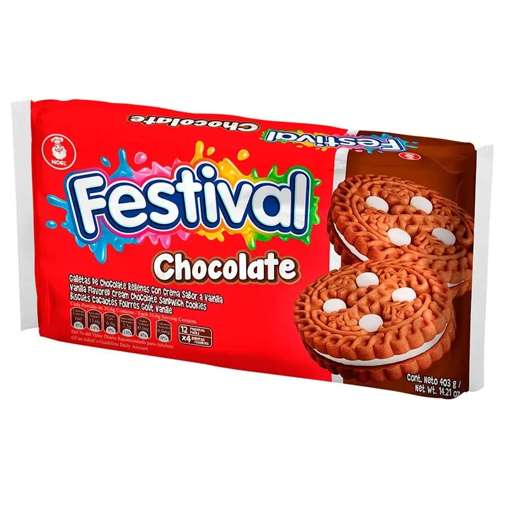 GALLETAS FESTIVAL CHOCOLATE x 12 Paquetes GALLETAS FESTIVAL CHOCOLATE x 12 Paquetes