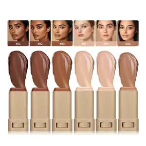 Color Solid Essence Stick, Face Skin Tone Equalizer Bronzer Highlighter Contour Rotating Foundation Stick, Makeup Tool for Flawless Complexion, Cosmetic