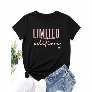 Slogan Graphic Tee LIMITED Edition Graphic Tees Women Tops
