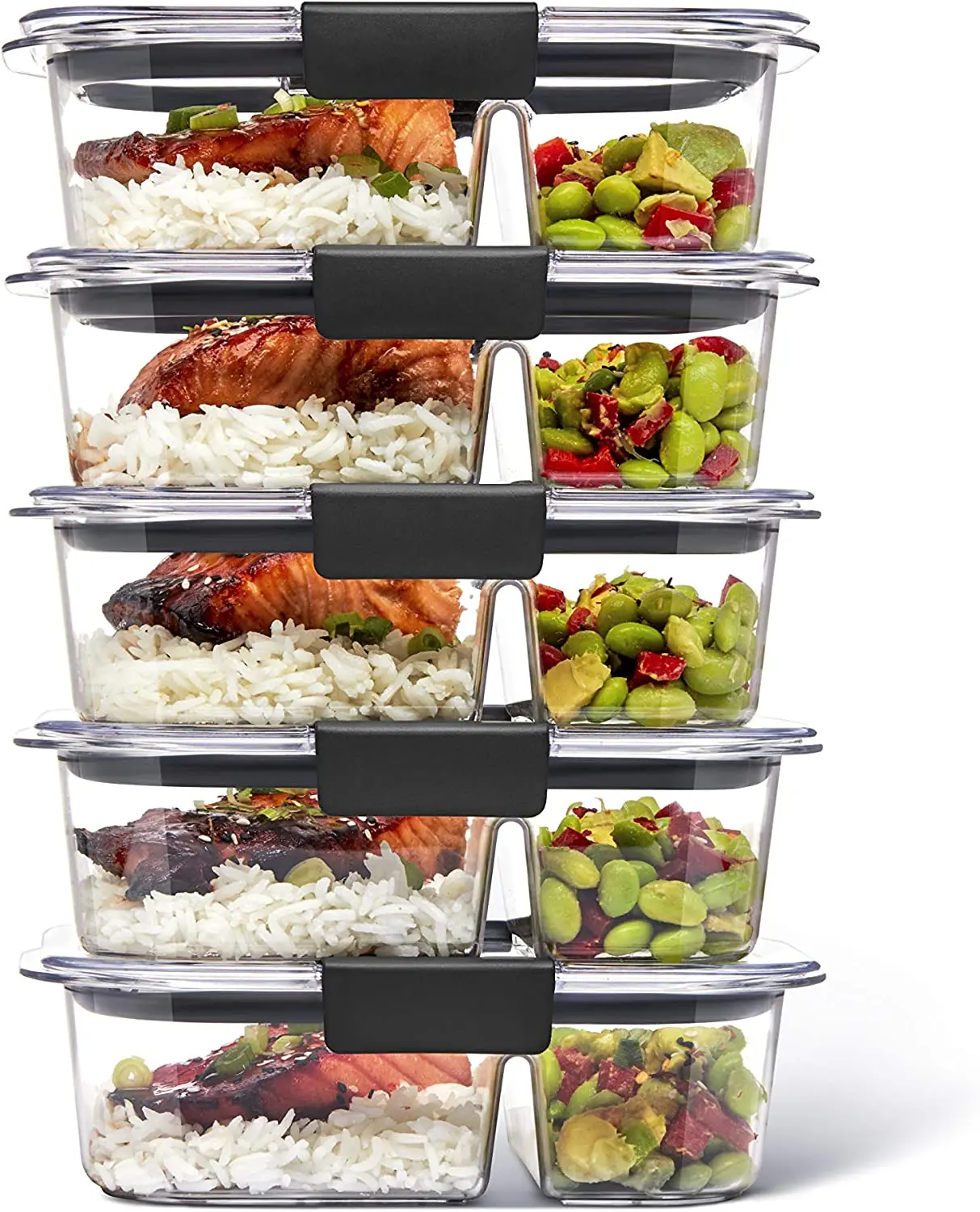 Set Of 5 Meal Prep Containers
