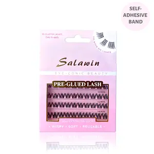 Pre bond DIY Daily Lashes Extensjion  Fans Mink Volume Cluster Lashes Extensions Premade Fans Korean Silk Eyelashes Makeup No Glued Needed